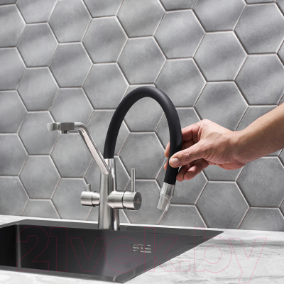 Смеситель РМС SUS127BL-016F-015