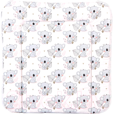 Пеленальный матрас Polini Kids Коала 65x65 - фото
