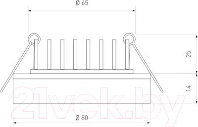 Точечный светильник Elektrostandard DSKR80 5W 4200K
