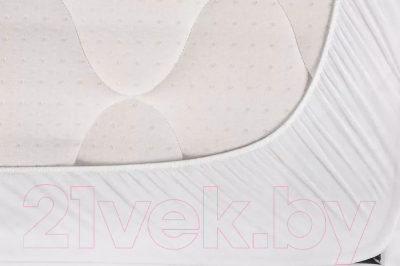 Наматрасник защитный Luxsonia Double Jersey 120x200x20 (белый)