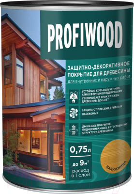 Защитно-декоративный состав Profiwood Для древесины - фото