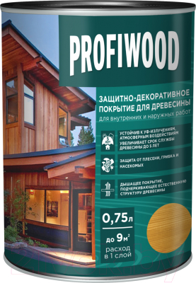 Защитно-декоративный состав Profiwood Для древесины - фото
