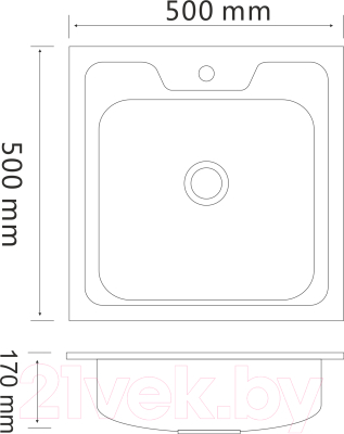 Мойка кухонная РМС MG6-5050