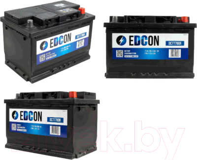 Автомобильный аккумулятор Edcon DC77780R
