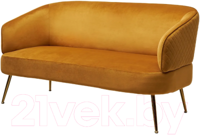 Диван M-City Ciao Bluvel-68 / 629M04958 (желтый/золото) - фото