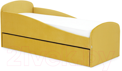 Кровать-тахта детская Бельмарко Letmo / 2072 (горчичный) - фото