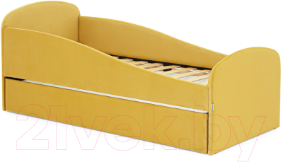 Кровать-тахта детская Бельмарко Letmo / 2072 (горчичный)