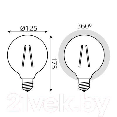 Лампа Gauss Filament 158802010-D