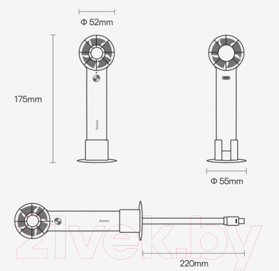 Вентилятор Baseus Flyer Turbine Handheld Fan High Capacity / ACFX010102