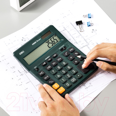 Калькулятор Deli M888FGREEN