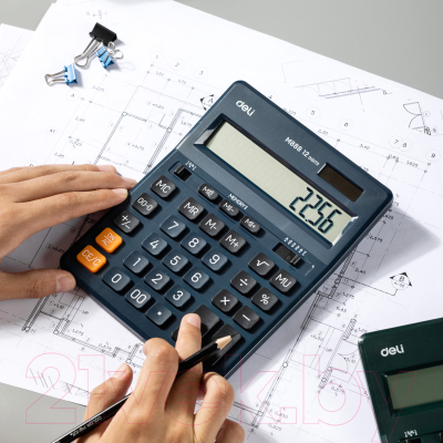 Калькулятор Deli M888FDBLUE 