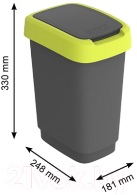 Мусорное ведро Rotho Twist / 1754305070