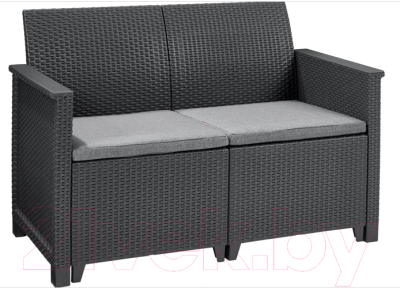 Комплект садовой мебели Keter Elodie 2 Seater / 253948 (графит)