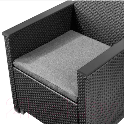 Комплект садовой мебели Keter Elodie 2 Seater / 253948 (графит)