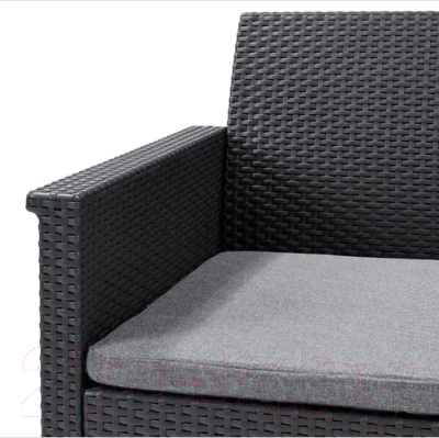 Комплект садовой мебели Keter Elodie 2 Seater / 253948 (графит)