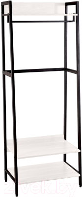 Секция в прихожую Millwood Сканди 6 65x40x200 (белый/металл черный)