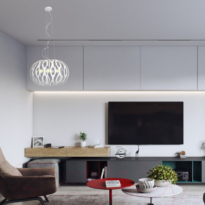 Потолочный светильник Элетех Джоли 251 НСБ 01-5х60-137 Е27 / 1005405140 (белый муар)