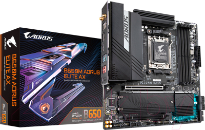 Материнская плата Gigabyte B650M Aorus Elite AX