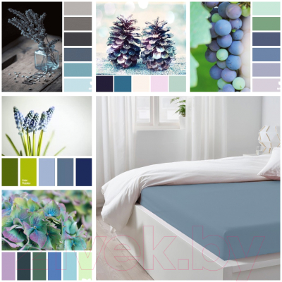 Простыня для малышей Luxsonia Трикотаж на резинке 60x120 / Мр0010-15