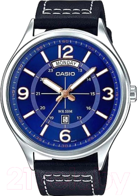 Часы наручные мужские Casio MTP-E129L-2B1 - фото