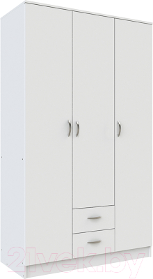 Шкаф Anrex Romana 3D2S (белый) - фото