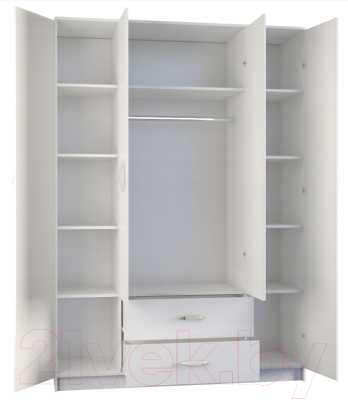 Шкаф Anrex Romana 4D2SZ (белый)