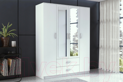 Шкаф Anrex Romana 4D2SZ (белый)