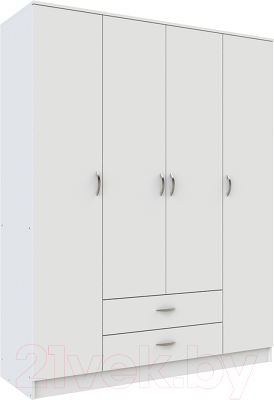 Шкаф Anrex Romana 4D2S (белый)