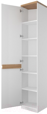 Шкаф-пенал Anrex Taurus 1DTP (белый/дуб вотан)