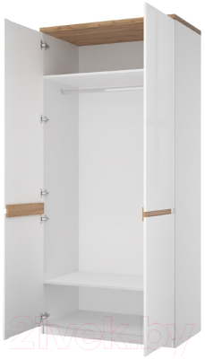 Шкаф Anrex Taurus 2DGH (белый/дуб вотан)