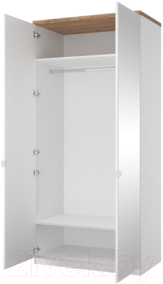 Шкаф Anrex Taurus 2DGHZ (белый/дуб вотан)