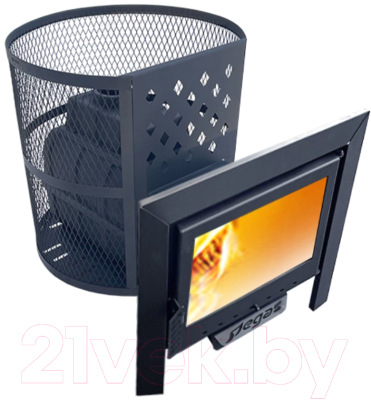 Печь-каменка Пегас Легион 22 Панорамная дверь (чугун) - фото