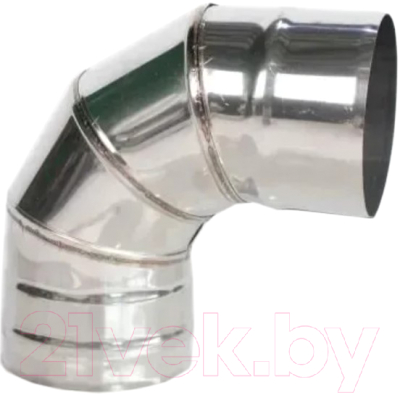 Поворот дымохода Гефест Сталь 90 120 AISI 430/0.8мм 245мм - фото