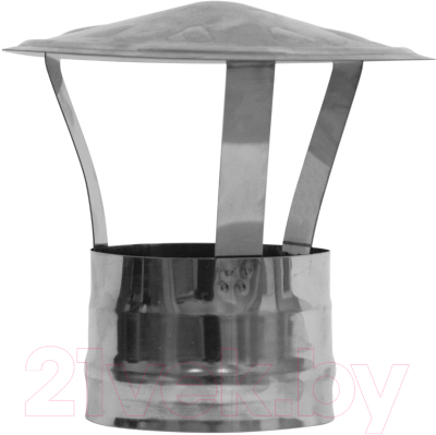 Колпак для дымохода Гефест Сталь 120 AISI 430/0.5мм тип-2 - фото