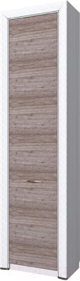 Шкаф-пенал Anrex Olivia 1DW (вудлайн кремовый/дуб анкона) - фото