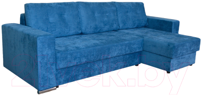 Диван угловой Tiolly Лоренсо ДКЛ-011.01 правый (Hope 10 светло-синий) - фото