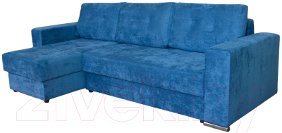 Диван угловой Tiolly Лоренсо ДКЛ-011.01 левый (Hope 10 светло-синий) - фото