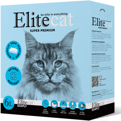 Наполнитель для туалета EliteCat Soaply с ароматом изысканного мыла 2435/EC