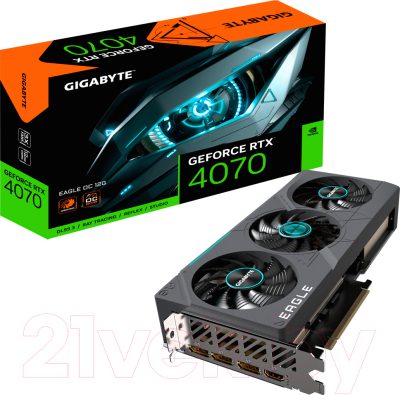 Видеокарта Gigabyte RTX4070 12GB (GV-N4070EAGLE OC-12GD)