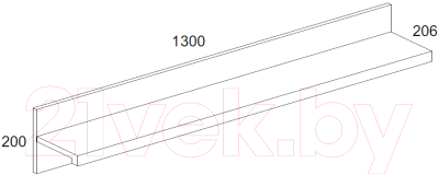 Полка Anrex Modern T (персидский жемчуг)