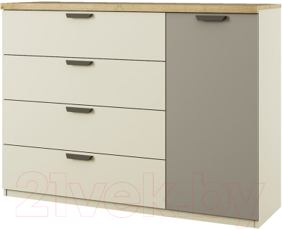 Тумба Anrex Modern 1D4S (персидский жемчуг/ирландский ликер) - фото