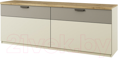 Тумба Anrex Modern RTV 2D2S (персидский жемчуг/ирландский ликер) - фото