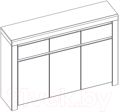 Тумба Anrex Taurus 3D3S