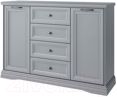 Тумба Anrex Valencia 2D4S (серый) - фото