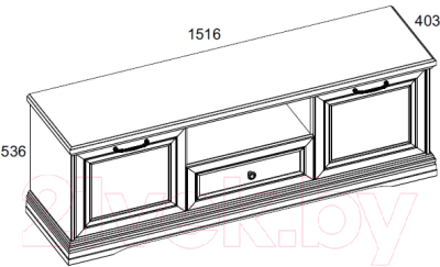Тумба Anrex Valencia RTV 2D1SN (серый)