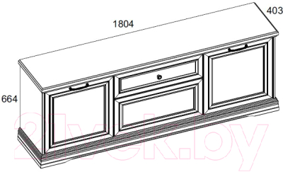 Тумба Anrex Valencia RTV 3D1S (серый)