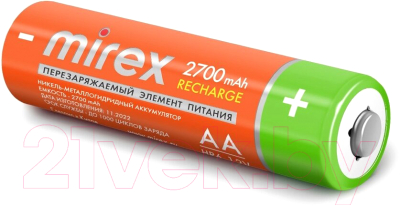 Комплект аккумуляторов Mirex HR6 2700mAh / HR6-27-E4