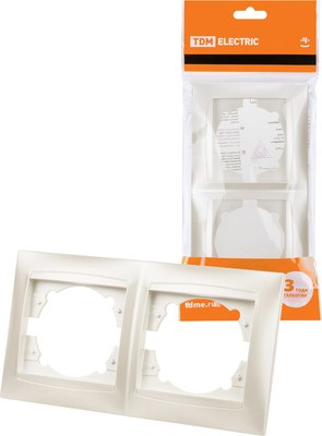 Рамка для выключателей и розеток TDM Лама SQ1815-0830