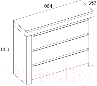 Комод Anrex Taurus 3S