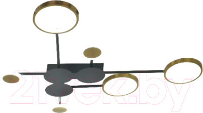 Потолочный светильник Mirastyle SL-41094-70 BK+SGD - фото